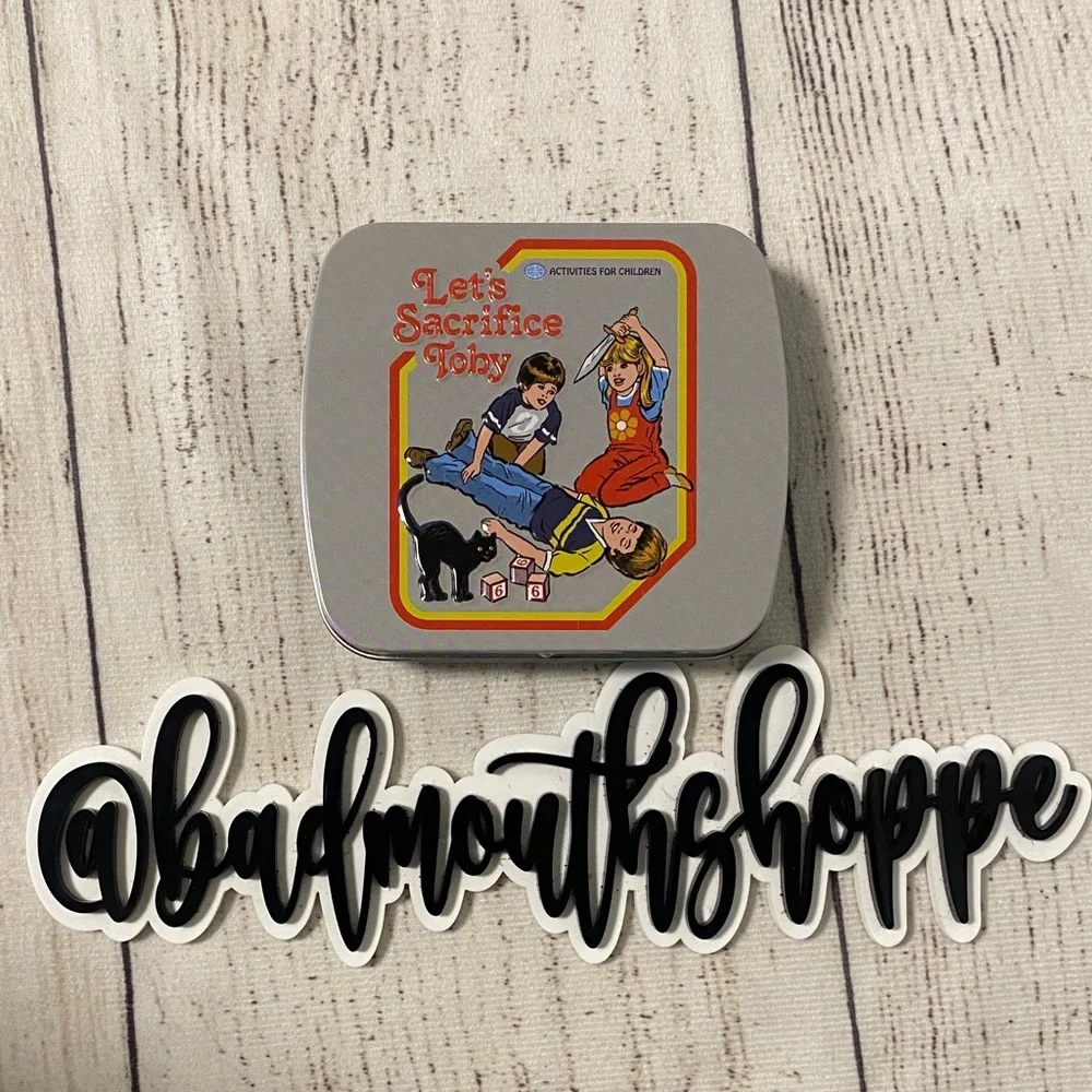 Warped Childhood LET'S SACRIFICE TOBY Macabre Funny Halloween Collector Tin